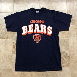 Vintage Chicago Bears T - Shirt Made in USA Russell Tag